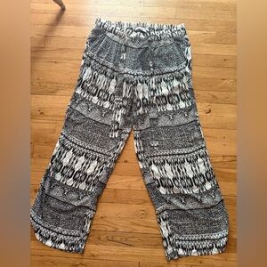 American Rag Black and White Wide Leg Pants